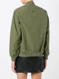 zipped bomber jacket 