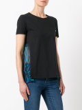 sheer panel T-shirt