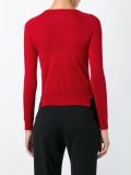 embellished neck jumper