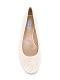 laser-cut detailed ballerinas