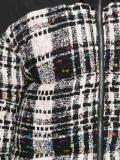 plaid puffer jacket