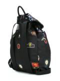 badge print backpack