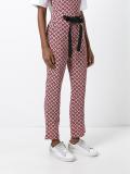 geometric print trousers