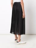 pleated maxi skirt