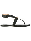 logo plaque flat sandals