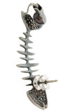 diamond fish bone ear cuff