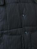pinstripe padded gilet