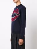 'Kiss' embroidered jumper