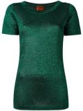 metallic effect knit T-shirt 