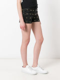 logo print shorts