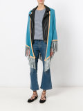 fringed trim cape 