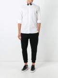 geometric detail collar shirt