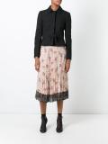 pleated floral skirt 