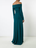 bardot long sleeve gown 