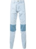 contrast panel jeans 