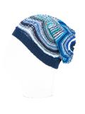 zig-zag pattern knit beanie