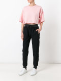 logo print cropped top 