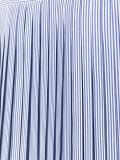 striped accordion pleat top