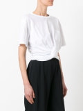 knot hem cropped T-shirt 