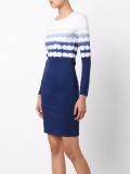 shibori print knit dress