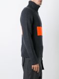 colour block knit rollneck