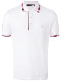 striped detail polo shirt