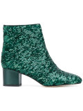 sequinned ankle boots