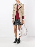 large perforated detailing tote