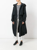 hooded midi parka