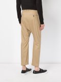 dropped crotch cropped trousers