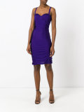 ruched mini dress