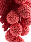 crochet grapes earring