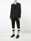 straight cropped trousers
