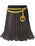 trompe-l'oeil pleated skirt