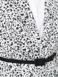 dots print peplum jacket
