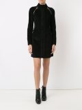 panel ribbed coat