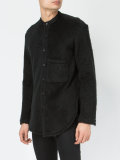 textured long sleeve shirt