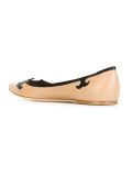 contrast trim ballerinas