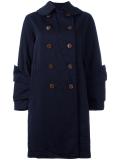 layered cuff coat