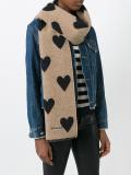 heart print scarf