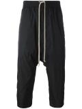 drop-crotch cropped track pants