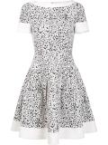 splatter paint print dress