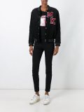 logo patch bomber jacket