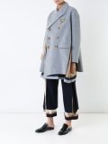 double-breasted layer coat 