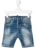 stonewash denim shorts