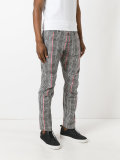houndstooth pattern trousers 