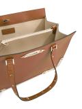 metallic detail tote