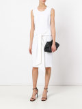 draped trim shift dress