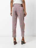 striped cropped trousers