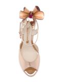 bow detail wedge sandals